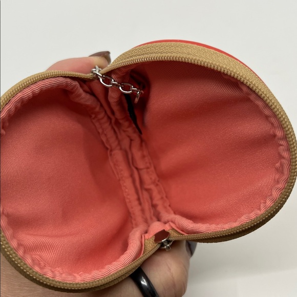 Coach Signature Coral Crab Appliqué Coin Purse Keyring Wristlet F60991 - Picture 8 of 16